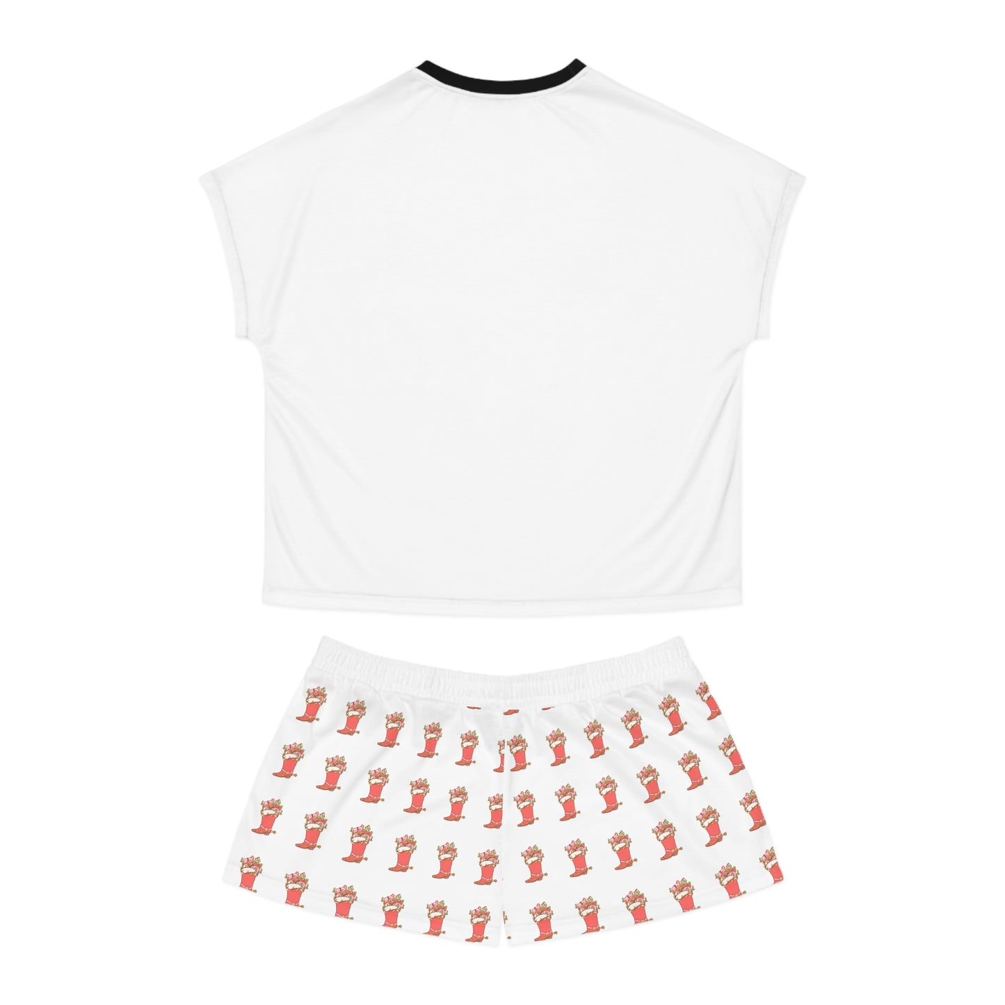 Festive Women's Short Pajama Set – Ho Ho Howdy Design