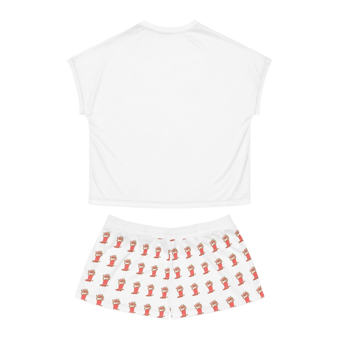 Festive Women's Short Pajama Set – Ho Ho Howdy Design