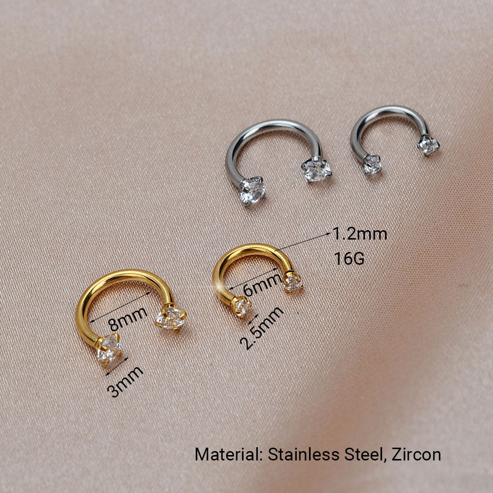 C shape earring