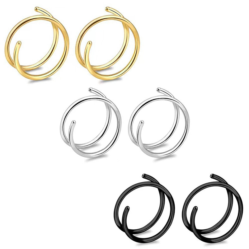 Double Nose Hoop