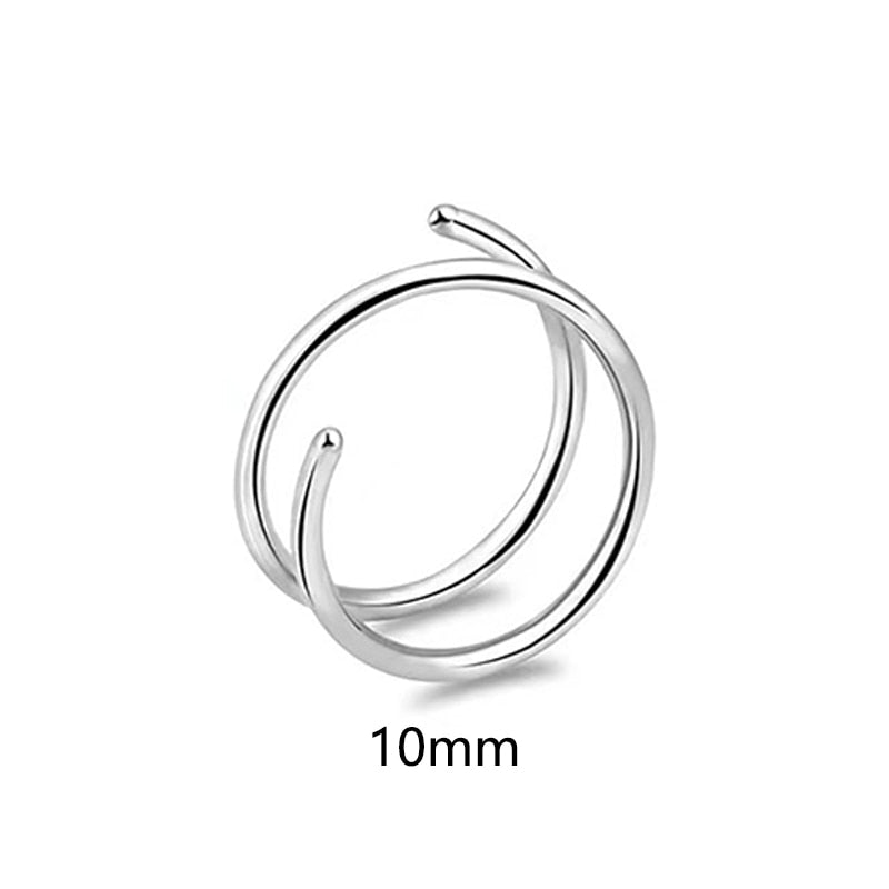 Double Nose Hoop